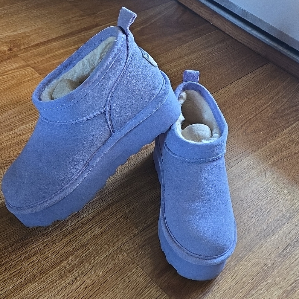 BearPaw,' Lavender Suede Boots